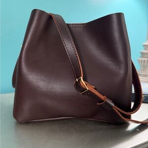 Portland Leather Dark Brown Shoulder Bag